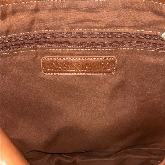 Jessie & James Elegant Brown Fringe Shoulder Bag - Picture 2 of 5